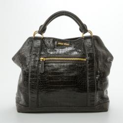 Pre Owned Miu Miu Brown St. Cocco Tote
