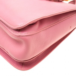 مملوكة مسبقًا حقيبة كتف ميو ميو مادراس متوسطة جلد وردية