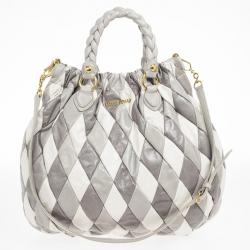 Miu Miu Large Harlequin Leather Tote