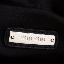 Miu Miu Black Sequins Leather Belt-Bag 