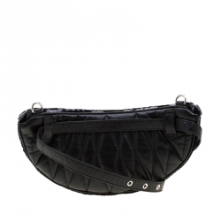 Miu Miu Black Sequins Leather Belt-Bag 