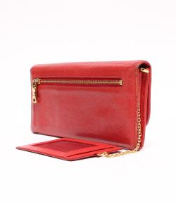 Miu Miu Red Leather Continental Wallet