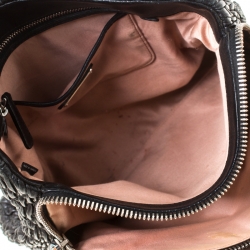 Pre Owned Miu Miu Black Matelasse Nappa Leather Shoulder Bag 