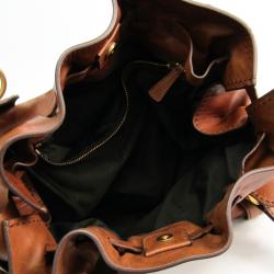 مملوكة مسبقًا Miu Miu Brown Leather Tote Bag