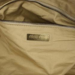 Miu Miu Pink Perforated Boston Bag