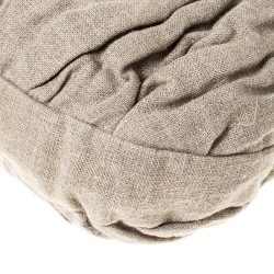 مملوكة مسبقًا حقيبة ميو ميو كوفر جلد فاخر مبطنة بيج /ذهبية