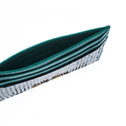 Miu Miu Green/Holder Python and Leather Card Holder