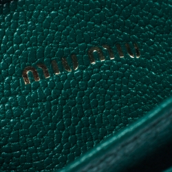 Miu Miu Green/Holder Python and Leather Card Holder