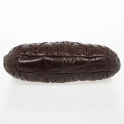 Pre Owned Miu Miu Dark Brown Coffer Bag