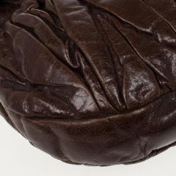 Pre Owned Miu Miu Dark Brown Coffer Bag