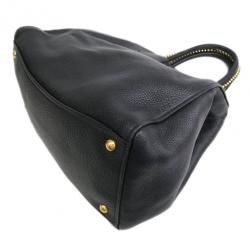 Miu Miu Black Leather Boston Bag