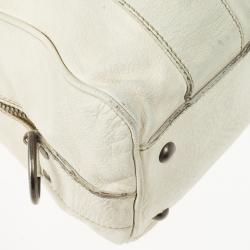 Pre Owned حقيبة ميو ميو فينتدج بيضاء مرصعة 