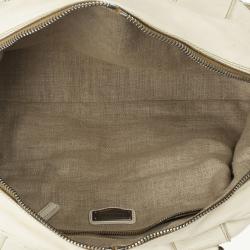 Pre Owned حقيبة ميو ميو فينتدج بيضاء مرصعة 