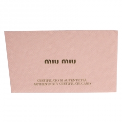 Pre Owned Miu Miu Blue Two Tone Leather Flap Crystal Shoulder Bag