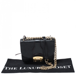Miu Miu Black Leather Chain Shoulder Bag