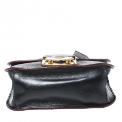 Miu Miu Black Leather Chain Shoulder Bag