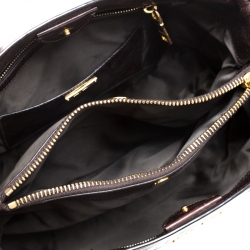 Miu Miu Brown Vitello Lux Leather Tote