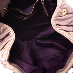 مملوكة مسبقًا Miu Miu Pink Matelasse Leather Satchel