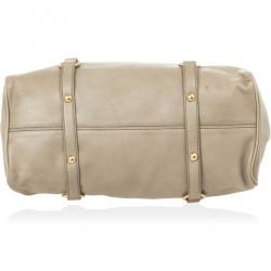 مملوكة مسبقًا Miu Miu Beige Leather Bow Leather Tote