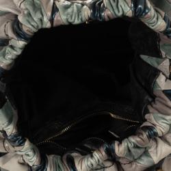 Pre Owned Miu Miu Quilted Leather Harlequin Hobo