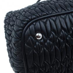 Pre Owned Miu Miu Black Cloquet Nappa Leather Bag