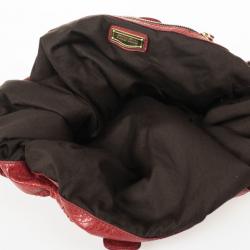 Pre Owned Miu Miu Red Napa Satchel