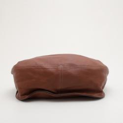 Pre Owned Miu Miu Brown Nappa Leather Hobo Bag