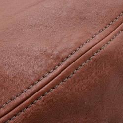 Pre Owned Miu Miu Brown Nappa Leather Hobo Bag