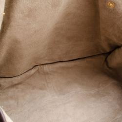 Pre Owned Miu Miu Brown Nappa Leather Hobo Bag