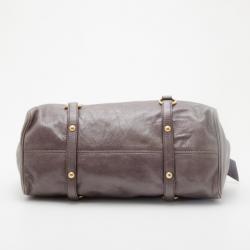 Pre Owned Miu Miu Vitello Lux Large Bow Bag