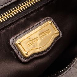 Pre Owned Miu Miu Vitello Lux Large Bow Bag