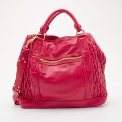 مملوكة مسبقًا Miu Miu Hot Pink Quilted Convertible Tote