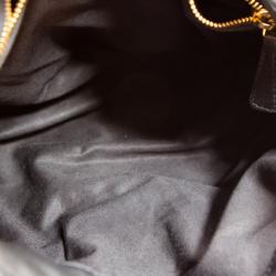 Pre Owned Miu Miu Black Coffer Matelasse Leather Hobo