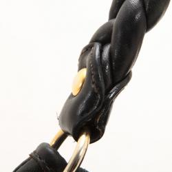 Pre Owned Miu Miu Black Coffer Matelasse Leather Hobo