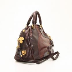 Pre Owned Miu Miu Shine Colour Bowler Bag