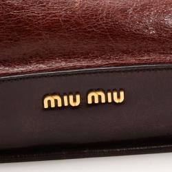 Pre Owned Miu Miu Shine Colour Bowler Bag