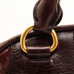 Pre Owned Miu Miu Shine Colour Bowler Bag