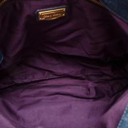 مملوكة مسبقًا Miu Miu Blue Leather Coffer Bag