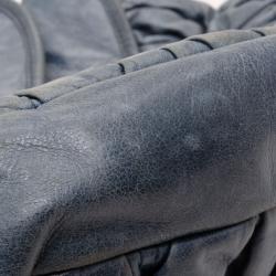 مملوكة مسبقًا Miu Miu Blue Leather Coffer Bag