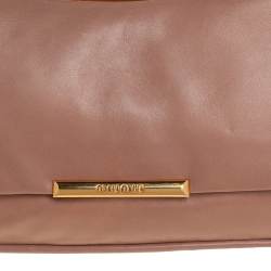 مملوكة مسبقًا Miu Miu Nude Pink Leather Flap Frame Clutch