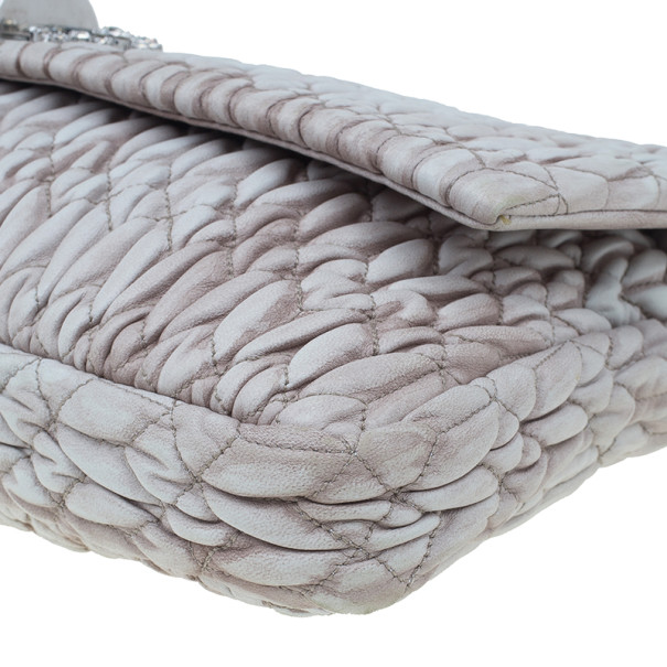 Pre Owned Miu Miu Cameo Nappa Crystal Shoulder Bag