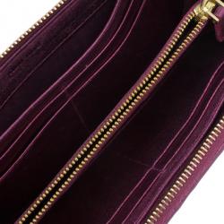 Miu Miu Fuschia Nappa Leather Matelasse Pouch