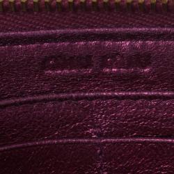 Miu Miu Fuschia Nappa Leather Matelasse Pouch