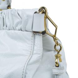 مملوكة مسبقًا Miu Miu Vitello Luxe Ruched Leather Tote