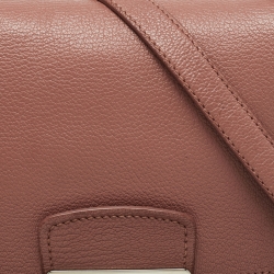 Miu Miu Pink Leather Madras Top Handle Bag