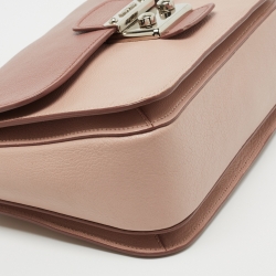 Miu Miu Pink Leather Madras Top Handle Bag