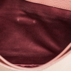 Miu Miu Pink Leather Madras Top Handle Bag
