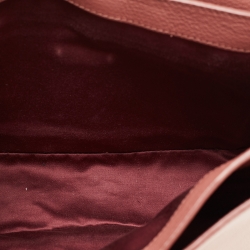 Miu Miu Pink Leather Madras Top Handle Bag