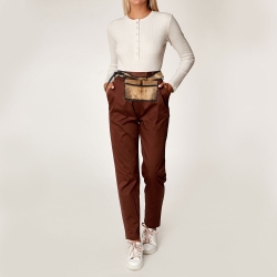Miu Miu Brown/Black Calfhair Belt Bag