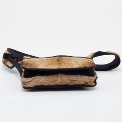 Miu Miu Brown/Black Calfhair Belt Bag
